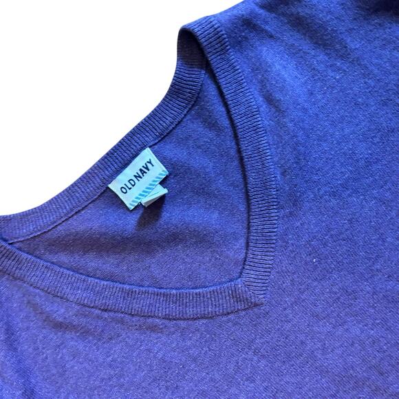 Women's Old Navy Purple Lightweight Tunic Long Sleeve Sweater SZ XXL 100% Cotton - Picture 5 of 7